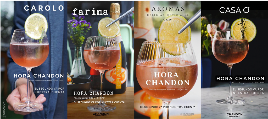 LLEGÓ LA "HORA CHANDON" by GARDEN SPRITZ