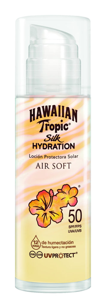 CON SILK HYDRATION AIR SOFT DE HAWAIIAN TROPIC HIDRATAR Y PROTEGER TU PIEL