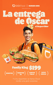 ¿Cómo se llama tu repartidor? Si se llama Óscar, será muy especial