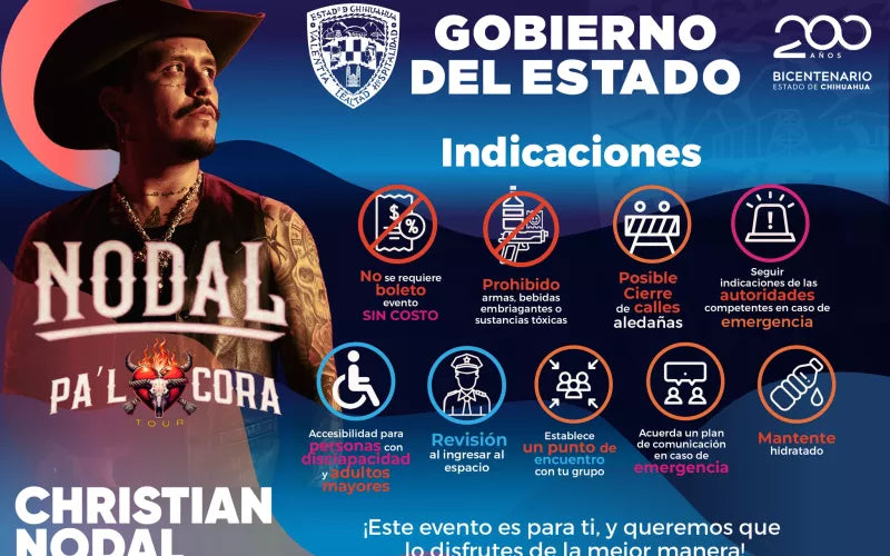 Se presentará Christian Nodal en Ciudad Juárez