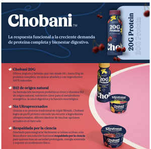 Chobani 20G: lo funcional también puede ser delicioso