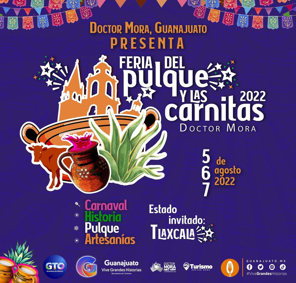 Visita la 8va Feria del Pulque y las Carnitas 2022 en Guanajuato