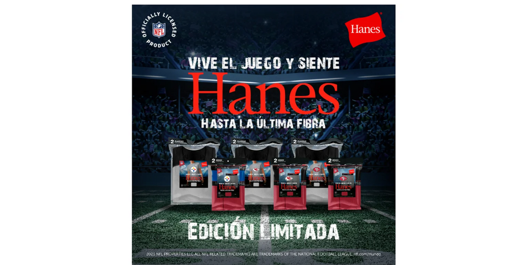 Hanes x NFL: Confort y estilo para los verdaderos fanáticos del fútbol americano