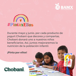 Chobani lanza campaña “Pinta por Ellos” a través de la Red BAMX para mejorar la alimentación de los mexicanos que sufren carencia alimenta