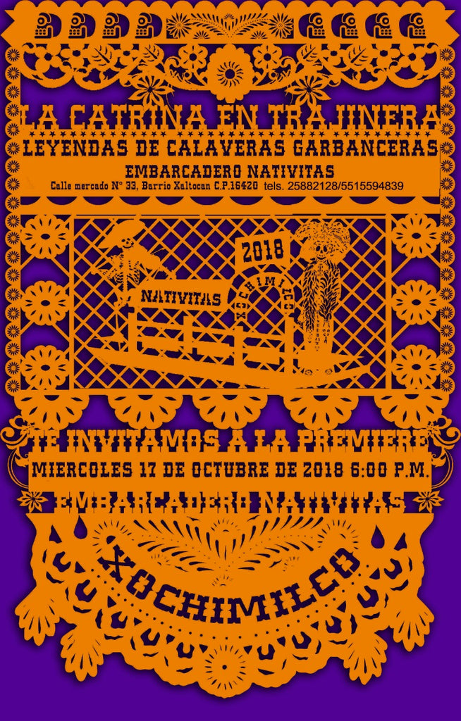 "LA CATRINA EN TRAJINERA", LEYENDAS DE CALAVERAS GARBANCERA