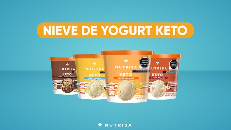 NUTRISA PRIMER NIEVE DE YOGURT KETO EN MÉXICO