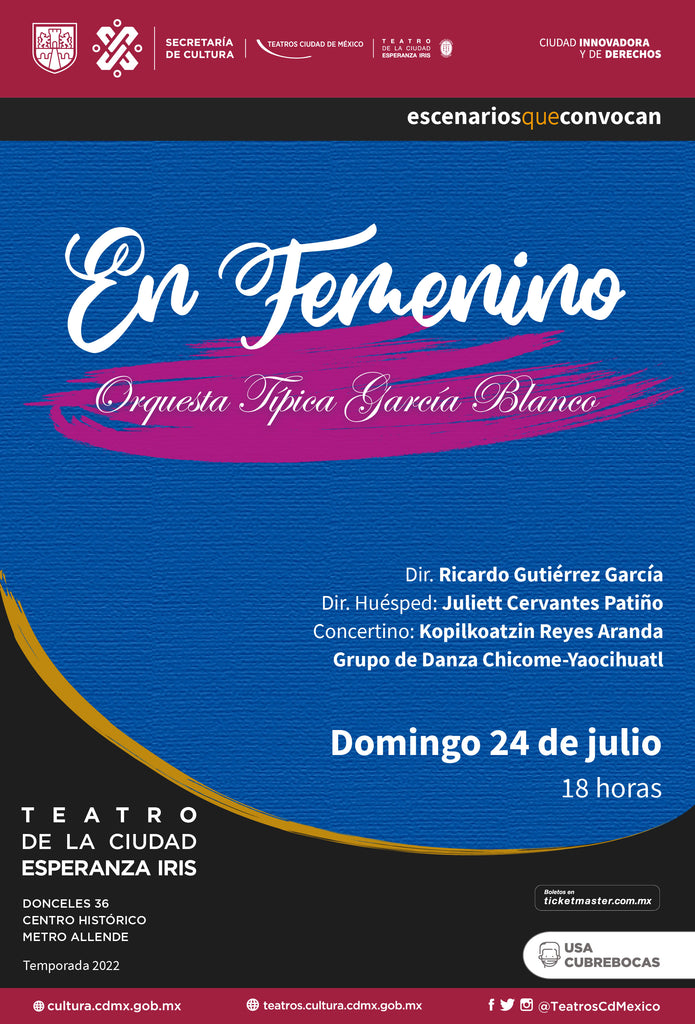 Un reconocimiento a la figura femenina ofrecerá la Orquesta Típica García Blanco