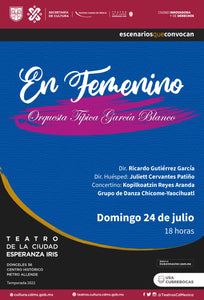Un reconocimiento a la figura femenina ofrecerá la Orquesta Típica García Blanco