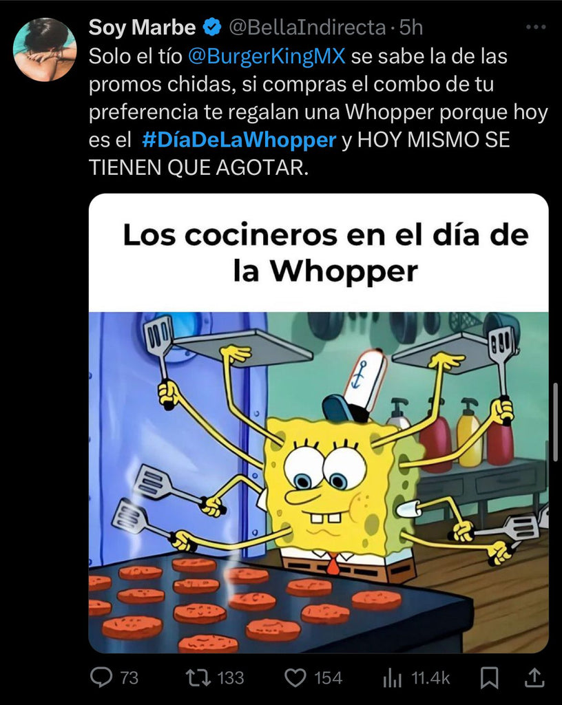 BURGER KING CAMBIA EL DÍA DE LA HAMBURGUESA POR EL DÍA DE LA WHOPPER Y ¡SE HIZO TENDENCIA!