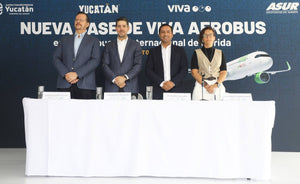 CELEBRAN GOBIERNO DE YUCATÁN Y VIVA AEROBUS LA ELECCIÓN DE MÉRIDA COMO NUEVA BASE OPERATIVA