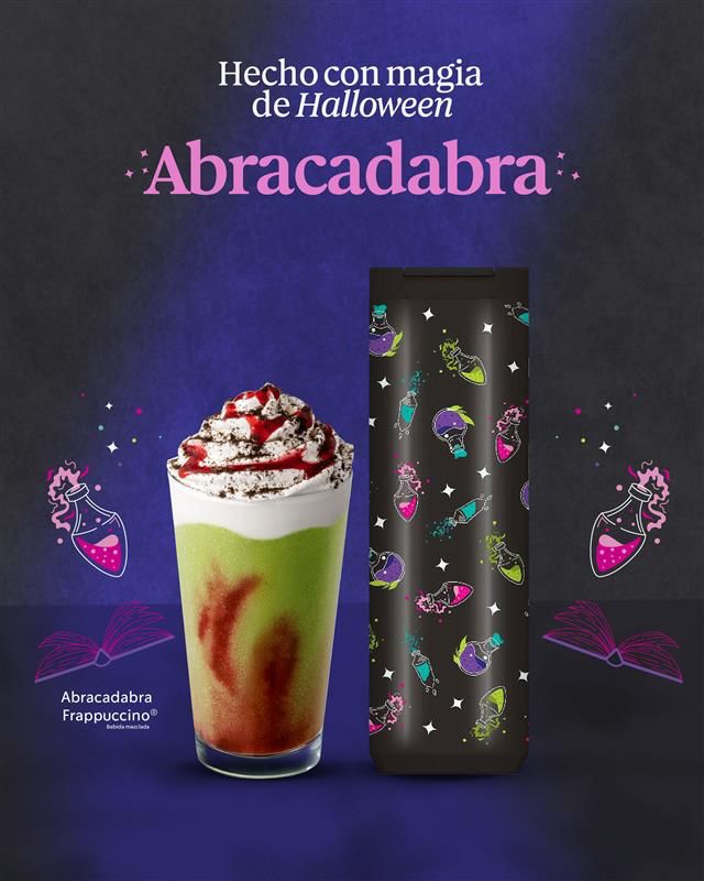 Starbucks brilla en Halloween con el Abracadabra Frappuccino y una colección que ilumina la noche