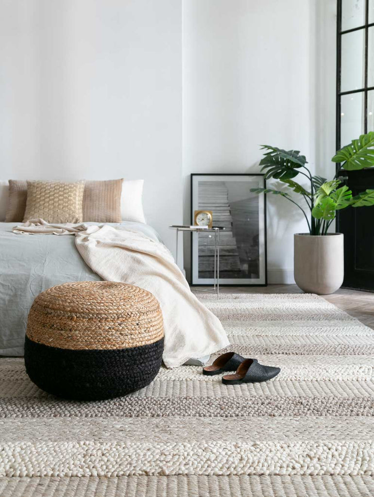 Alfombras de yute, tendencia para decoración en el verano