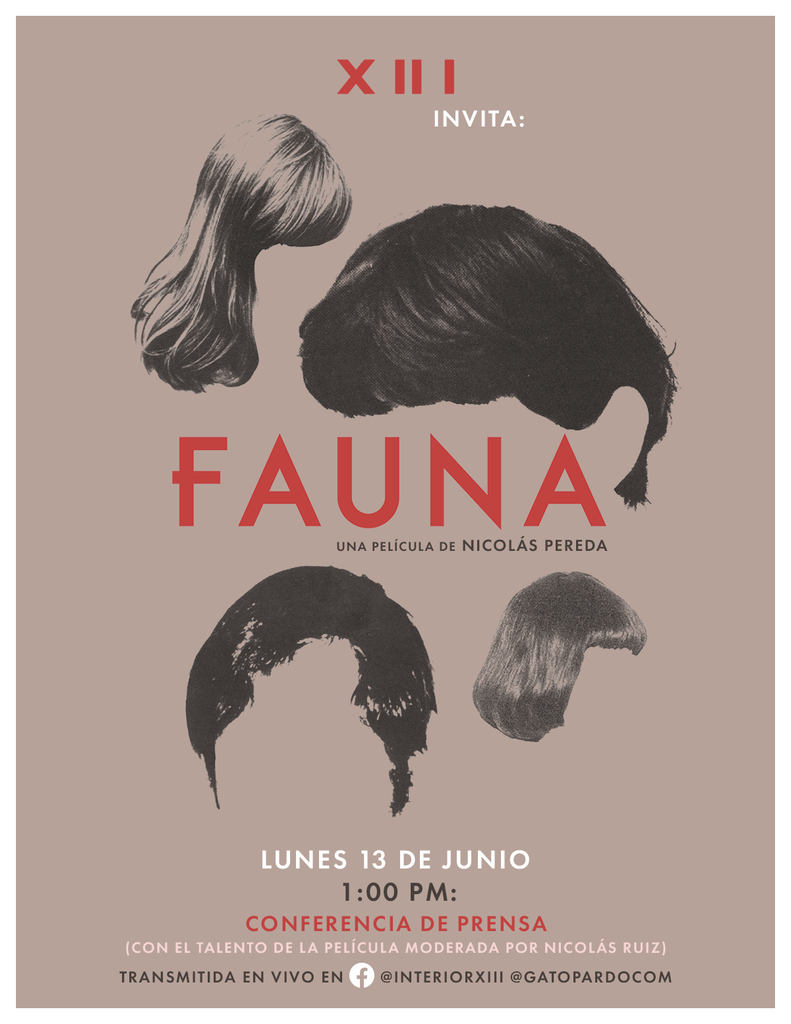 INTERIOR XIII te invita a seguir en vivo la conferencia de prensa de FAUNA