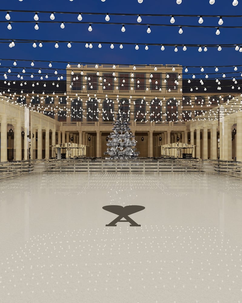 Ami instala una pista de hielo en París para las fiestas