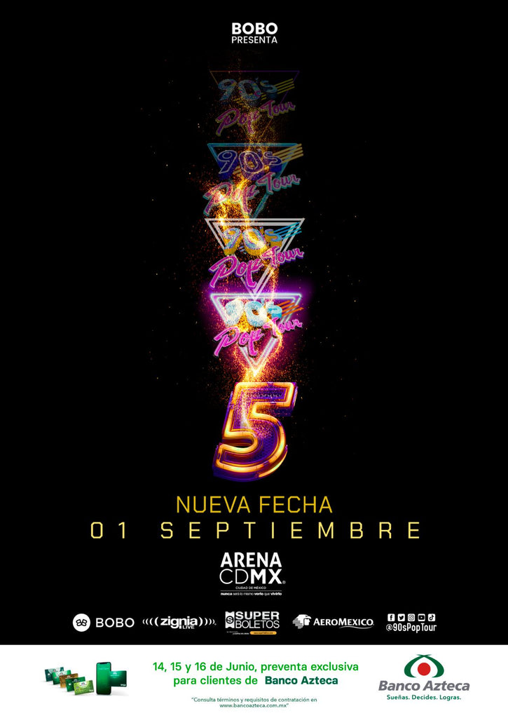 DEBIDO AL ÉXITO EL 90´S POP TOUR ANUNCIA NUEVA FECHA