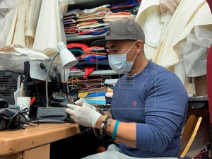Colombian fashion designer producing facemasks for coronavirus crisis