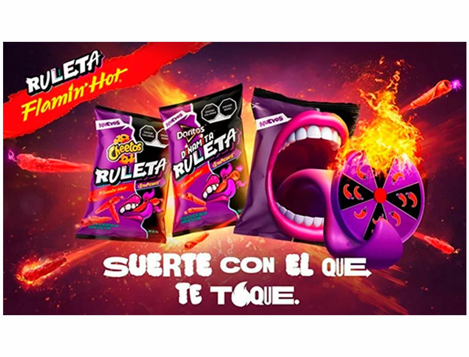 ¿Ya probaste los nuevos Flamin’ Hot® Ruleta by Cheetos® y Doritos® Dinamita®?