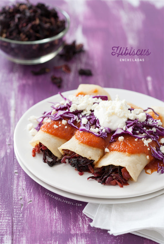 Prepara con KitchenAid estas deliciosas Hibiscus Enchiladas