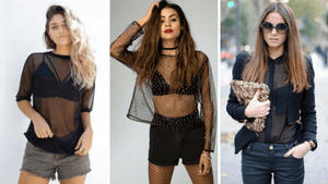 Si te gustan las blusas transparentes, aprende cómo llevarlas a la moda