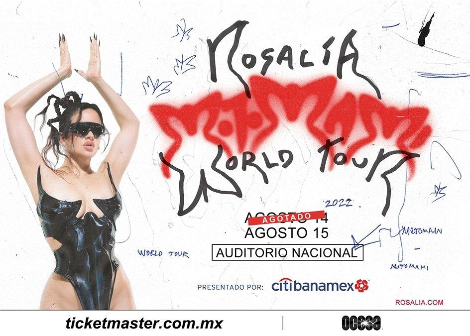 ROSALÍA anuncia segunda fecha en la Ciudad de México de su MOTOMAMI WORLD TOUR