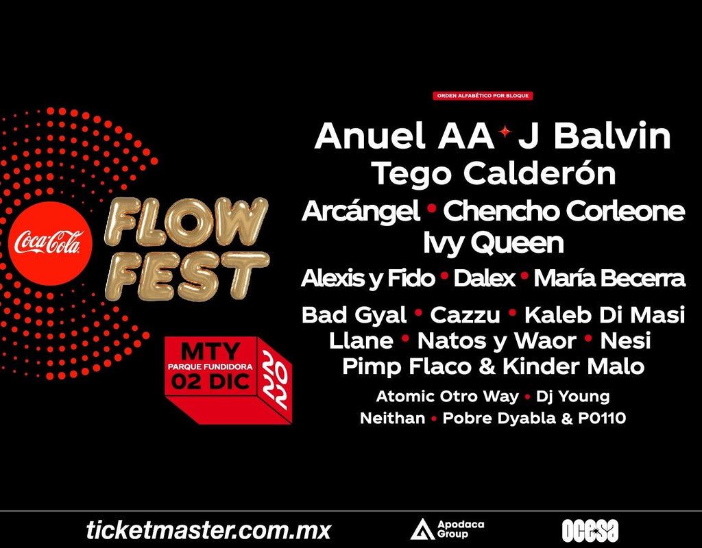 COCA-COLA FLOW FEST 2022 EL FESTIVAL DE REGGAETON MÁS GRANDE DEL MUNDO LLEGA A MONTERREY