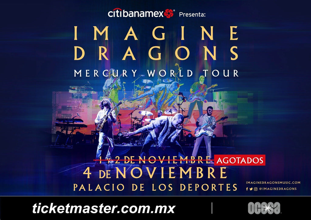 IMAGINE DRAGONS ANUNCIA LA TERCERA FECHA DE “MERCURY WORLD TOUR”