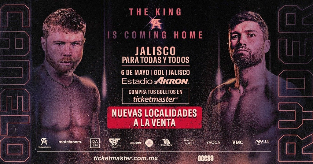 Nuevas localidades disponibles para el esperado combate de Canelo vs John Ryder