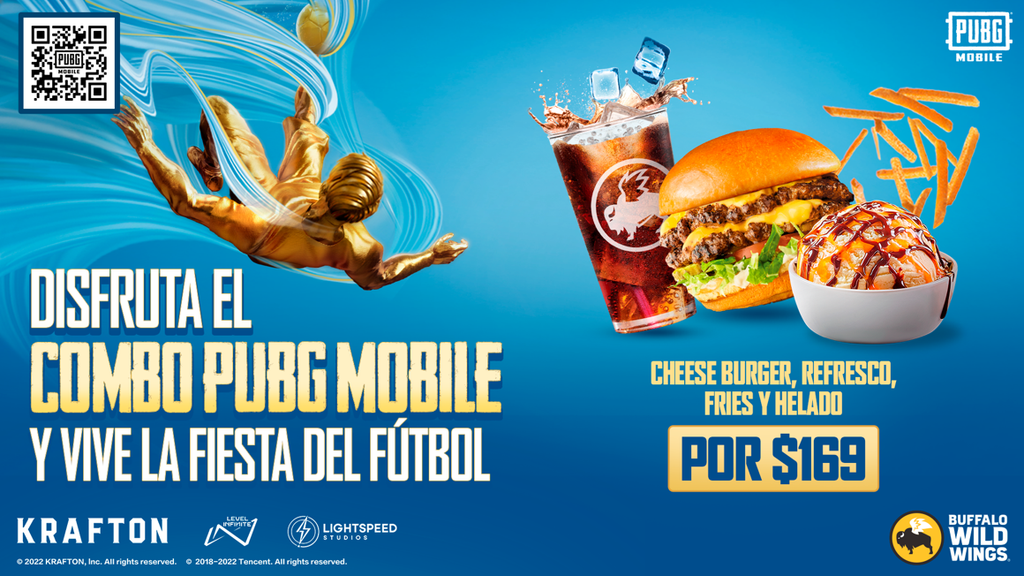 PUBG Mobile y Buffalo Wild Wings celebran juntos la copa del mundo