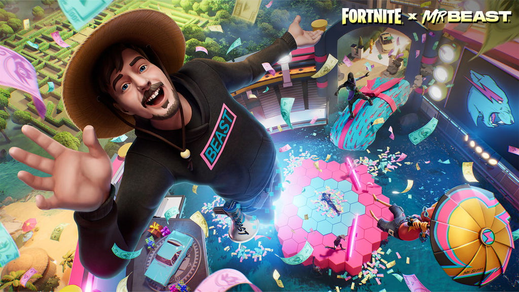 Fortnite se alía con el icono de YouTube MrBeast para una competición con un premio de un millón de dólares.