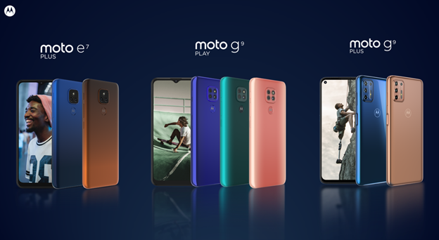 Los nuevos moto e7 plus, moto g9 play y moto g9 plus llegan a México