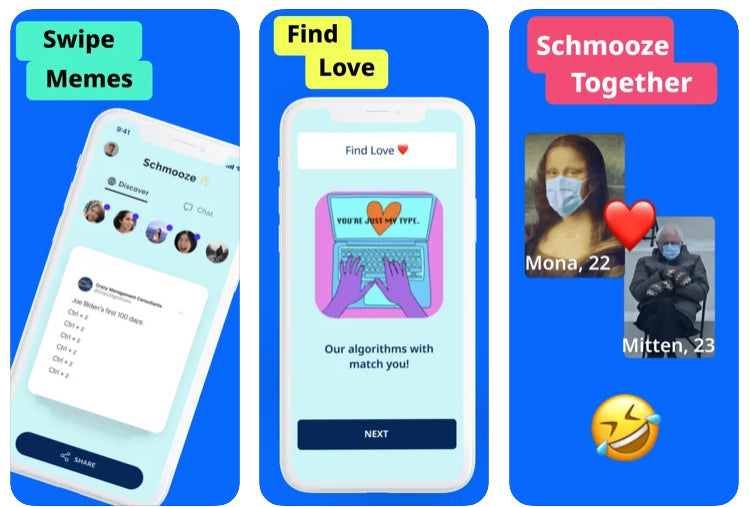 Schmooze, una app para ligar a base de memes