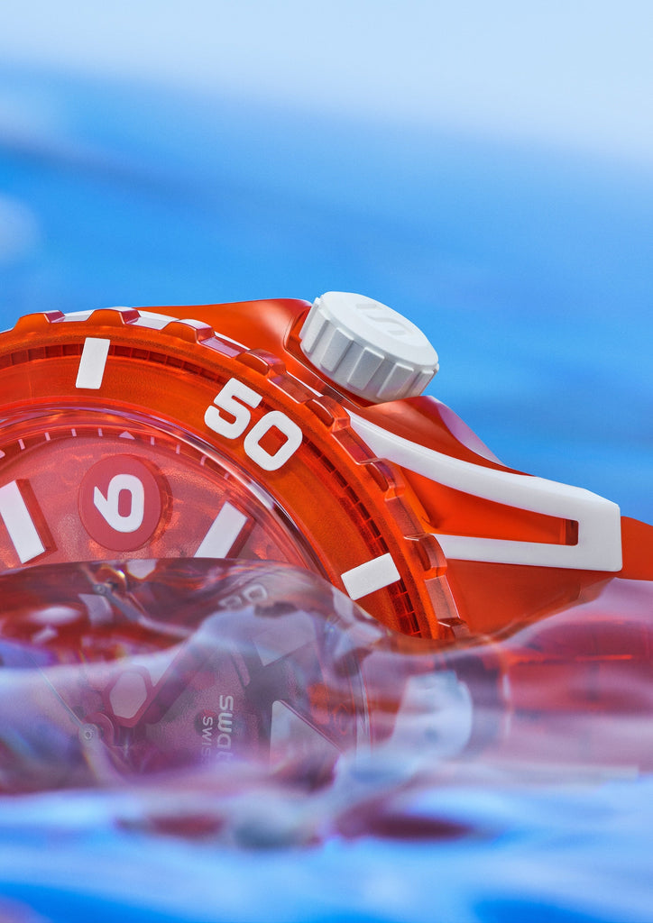 Llega una atrevida y revolucionaria fusión de materiales con la colección Swatch SCUBAQUA&nbsp;