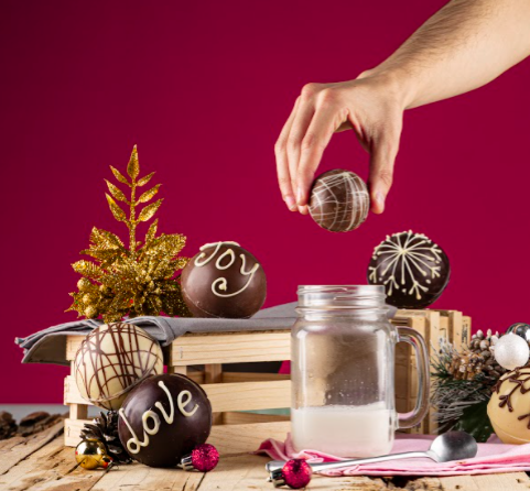 Canasta Rosa tiene las deliciosas bombas de chocolate para estas fiestas