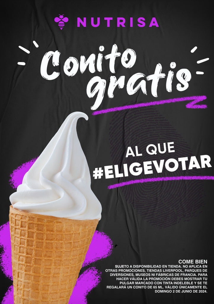 Nutrisa regalará helado este 2 de junio a quienes voten