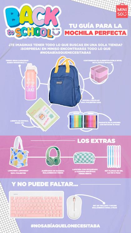 ¿TE COMIÓ EL TIEMPO EN ESTE REGRESO A CLASES? CON MINISO ¡NO HAY FALLA!