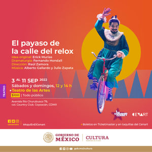 Los Estrouberry Clowns llevan al Centro Nacional de las Artes El payaso de la calle del relox