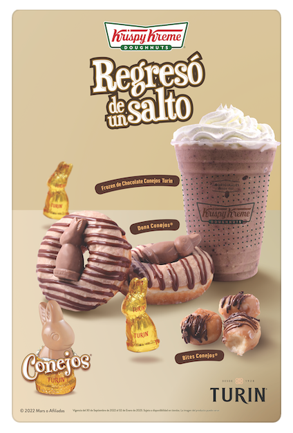 Krispy Kreme llega de un salto con la Dona Conejos de su nueva Línea Gourmet
