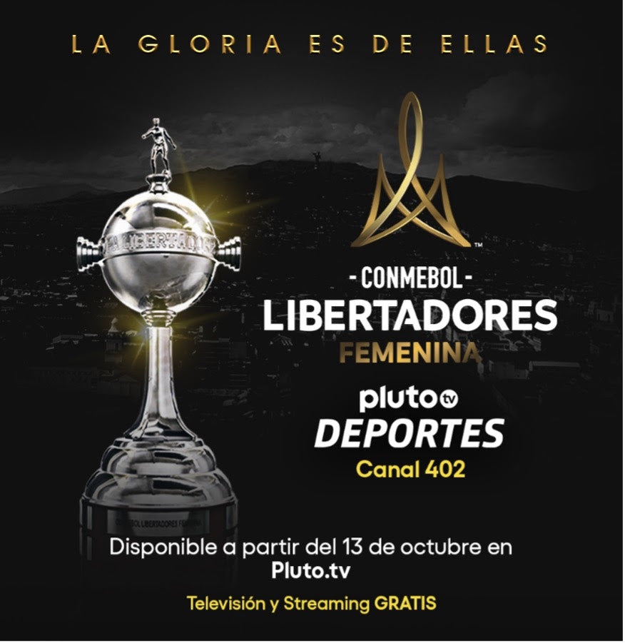PLUTO TV PRESENTA EL CRONOGRAMA DE PARTIDOS PARA VER GRATIS LA CONMEBOL LIBERTADORES FEMENINA