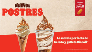 Por primera vez, Burger King y Biscoff crean la combinación perfecta de helado y galleta