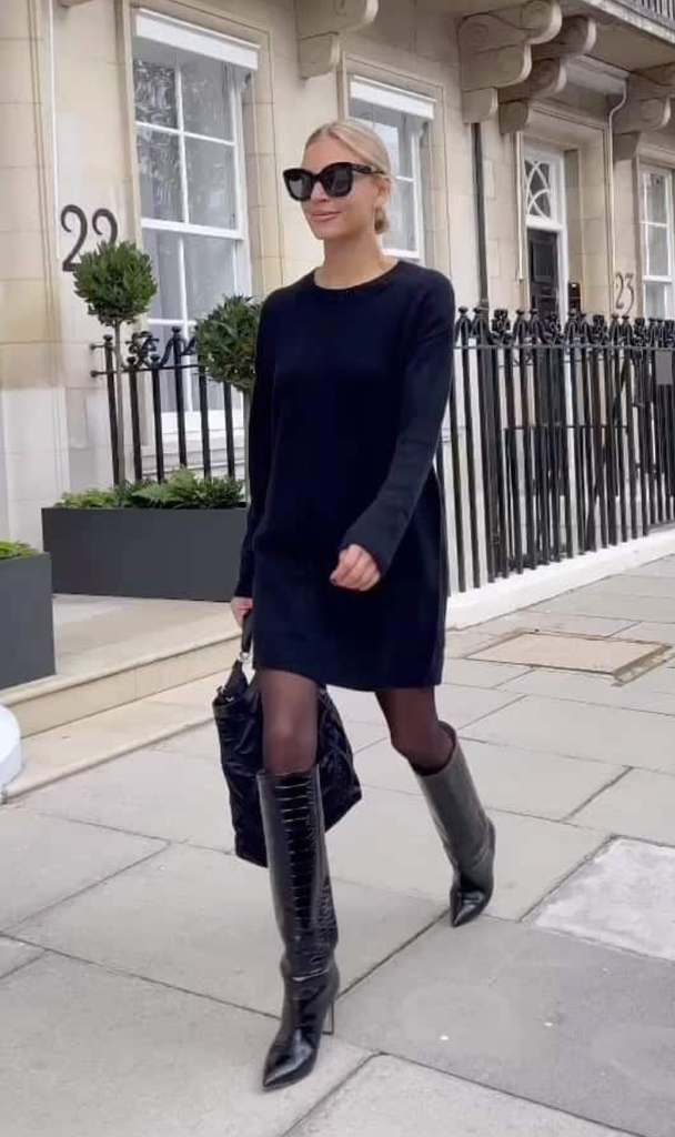 En otoño/invierno también se usan vestidos y te decimos con qué calzado llevarlos