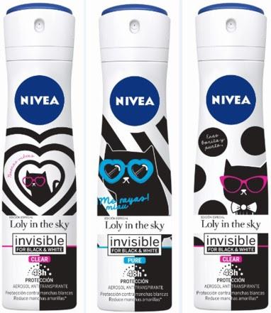 NIVEA INVISIBLE FOR BLACK & WHITE + LOLY IN THE SKY