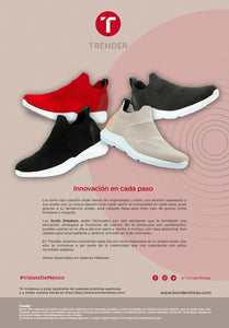 Tenis tipo calcetín, marca Trender