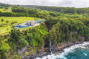 Hawaii’s Waterfalling Estate has been a popular home for celebrities and videos.
